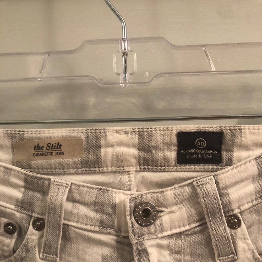 AG Ikat gray jeans